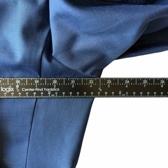 SuitSupply Havana Flap Wool Blazer 44R Blue VBC Quiet Luxury